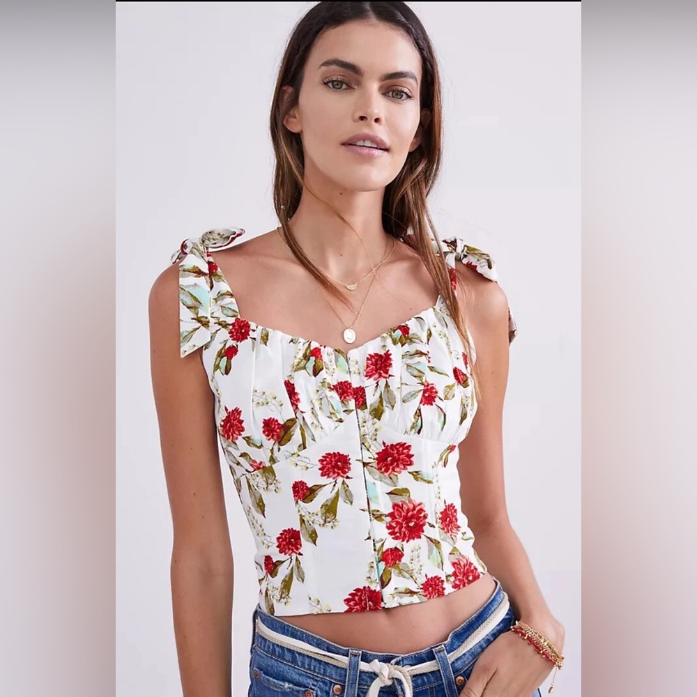 NWT Anthropologie Eri Ali Wildflower floral tank, blouse